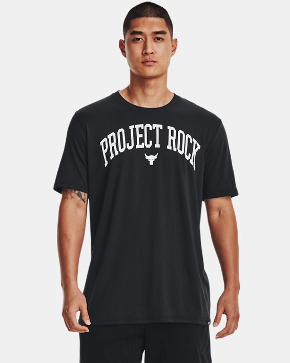 Men's Project Rock Payoff Short Sleeve in Black image number 0